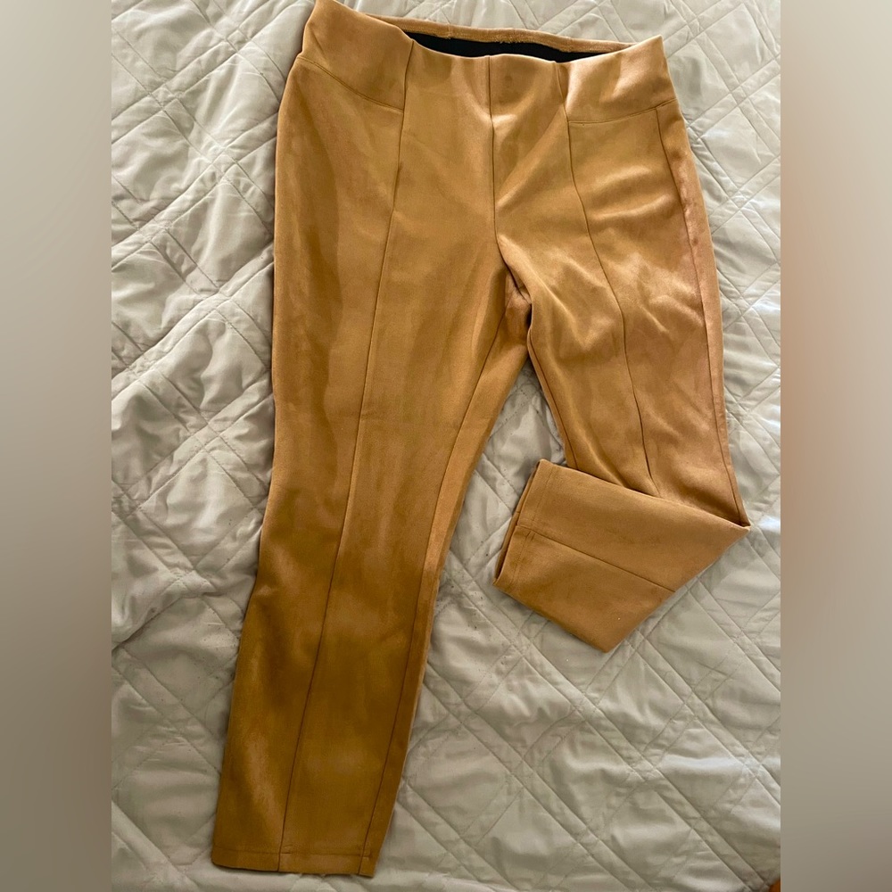 Suede work pants
